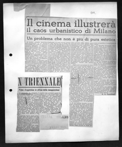 Il cinema illustrerà il caos urbanistico di Milano - Un problema che non è più di pura estetica, sta in CORRIERE MERCANTILE - quotidiano