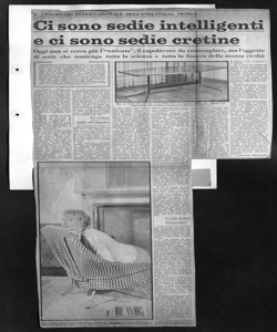 IL CONGRESSO INTERNAZIONALE DELL'INDUSTRIAL DESIGN - Ci sono sedie intelligenti e ci sono sedie cretine - Oggi non si cerca più l'