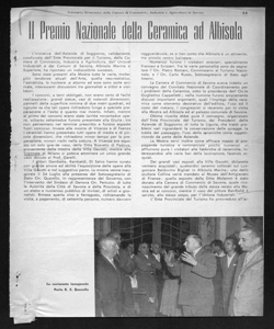 Il Premio Nazionale della Ceramica ad Albisola, sta in NOTIZIARIO ECONOMICO DELLA CAMERA DI COMMERCIO - periodico
