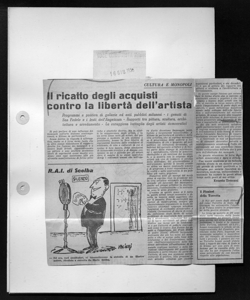 Il ricatto degli acquisti contro la libertà dell'artista - Programmi e politica di gallerie ed enti pubblici milanesi - I gesuiti di San Fedele e i frati dell'Angelicum - Rapporti tra pittura, scultura, architettura e arredamento - La coraggiosa battaglia degli artisti democratici, sta in VOCE COMUNISTA - quotidiano