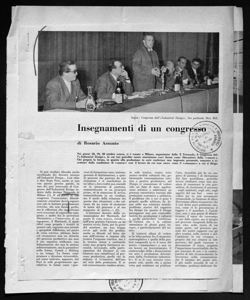 Insegnamenti di un congresso, sta in COMUNITÀ - periodico