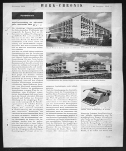 Jahresversammlung des Schweizerisehen Werkbundes 1954, sta in WERK - periodico