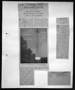 LA <<TORRE EIFFEL>> MILANEZZATA - Une tour tubulaire de 116 mètres de hauteur pour la TV italienne, sta in LE TUBE D'ACIER - periodico