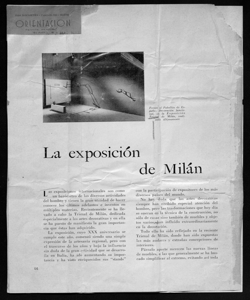 La exposición de Milán, sta in ORIENTACION - periodico