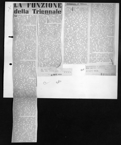LA FUNZIONE della Triennale, sta in IL CONTEMPORANEO - quotidiano
