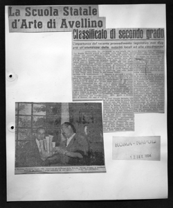 La Scuola Statale d'Arte di Avellino - Classificato di secondo grado - L'importanza del recente provvedimento legislativo non sfuggirà all'attenzione delle autorità locali ed alla cittadinanza, sta in ROMA - quotidiano