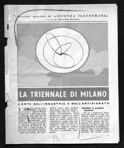 LA TRIENNALE DI MILANO - L'ARTE NELL'INDUSTRIA E NELL'ARTIGIANATO, sta in LA SCIENZA ILLUSTRATA - periodico