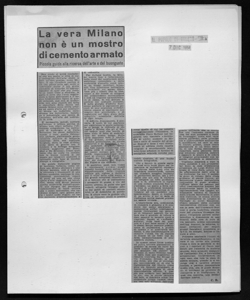 La vera Milano non è un mostro di cemento armato - Piccola guida alla ricerca dell'arte e del buongusto, sta in IL POPOLO DI MILANO - quotidiano