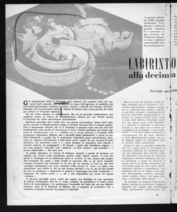 LABIRINTO MODERNO alla decima triennale, sta in MATERNITÀ E INFANZIA - periodico