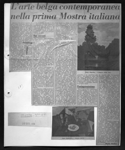 L'arte belga contemporanea nella prima Mostra italiana, sta in L'ITALIA - quotidiano