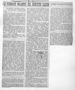 LE GIORNATE MILANESI DEL MINISTRO SASSON, sta in BOLLETTINO DELLA COMUNITÀ ISRAELITICA DI MILANO - periodico