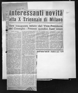 LE MERAVIGLIE DELLA TECNICA MODERNA - Finita l'era delle case comincia quella delle <<cupole>> - Alla <<X Triennale>> saranno esposti, per la prima volta in Italia, alcuni esemplari di <<cupole geodesiche>> costruite in America, adatte anche per soggiorni polari, sta in LA PROVINCIA - quotidiano