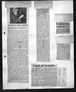 L'INTERVISTA DELLA SETTIMANA - L'UMORISTA STEINBERG, sta in EPOCA - quotidiano