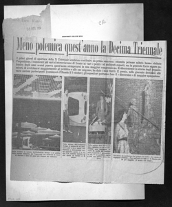 Meno polemica quest'anno la Decima Triennale, sta in MILANO SERA - quotidiano