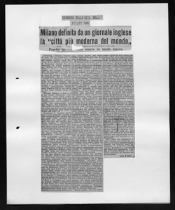 Milano definita da un giornale inglese la 
