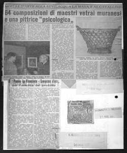 MOSTRE D'ARTE ALLA BEVILACQUA LA MASA E AL CAVALLINO - 64 composizioni di maestri vetrai muranesi e una pittrice 