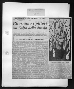 MOSTRE D'ARTE IN ITALIA - Ritornano i pittori sul Golfo della Spezia - Alla Spezia, tra astratti e figurativi, non abbiamo né uno scontro né un incontro, ma, per adoperare una parola di moda, una coesistenza, che riteniamo non giovi a nessuna delle parti, sta in FIERA LETTERARIA - quotidiano