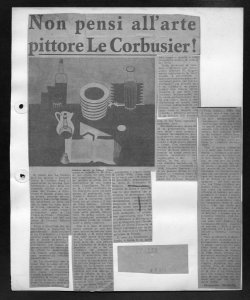 Non pensi all'arte pittore Le Corbusier!, sta in L'ITALIA - quotidiano