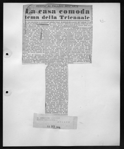 NOVITÀ AL PALAZZO DELL'ARTE - La casa comoda tema della Triennale, sta in IL COMMERCIO LOMBARDO - quotidiano