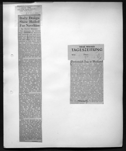 Oesterreich-Tag in Mailand, sta in NEUE WIENER TAGESZEITUNG - quotidiano