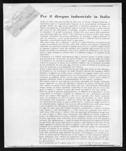 Per il disegno industriale in Italia, sta in STILE INDUSTRIA - periodico