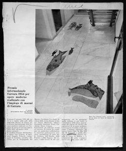 Premio internazionale Carrara 1954 per opere moderne realizzate con l'impiego di marmi di Carrara, sta in DOMUS - periodico