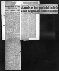 PROBLEMI DI VITA ATTUALE - Anche la pubblicità è un segno di educazione - La X Triennale presenterà quest'anno una sezione completamente dedicata all'estetica stradale, sta in MILANO SERA - quotidiano