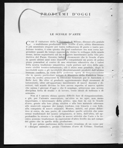 PROBLEMI D'OGGI - LE SCUOLE D'ARTE, sta in ANNALI DELLA PUBBLICA ISTRUZIONE - periodico
