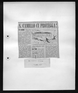 S. CAMILLO CI PROTEGGA!, sta in LA NOTTE - quotidiano