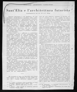 Sant'Elia e l'architettura futurista, sta in INGEGNERI ARCHITETTI COSTRUTTORI - periodico