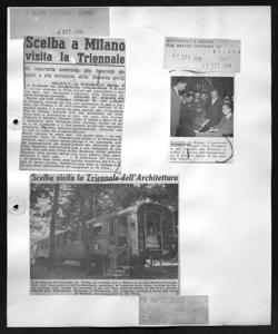 Scelba a Milano visita la Triennale - Un importante contributo alla fraternità dei popoli e alla evoluzione della dinamica civiltà, sta in IL NUOVO CITTADINO - quotidiano