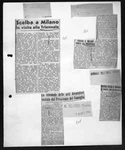 Scelba visita a Milano la Mostra dell'Architettura, sta in GIORNALE DELL'ISOLA - quotidiano