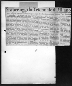 Si apre oggi la Triennale di Milano - Oltre a occupare il Palazzo dell'Arte comprende più di venti costruzioni sparse in tutto il Parco Sempione, sta in IL NUOVO CITTADINO - quotidiano