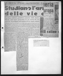 STA PER APRIRSI LA X TRIENNALE - Studiano l'arredamento delle vie cittadine - Panchine, telefoni pubblici, cassette delle lettere, edicole, sono tutti particolari la cui forma ha una notevole importanza sull'aspetto di un centro abitato, sta in MILANO SERA - quotidiano