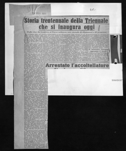 Storia trentennale della Triennale che si inaugura oggi - Dalle rive del Lambro al Parco milanese una vicenda di dilatazioni e di progressi, sta in L'ITALIA - quotidiano