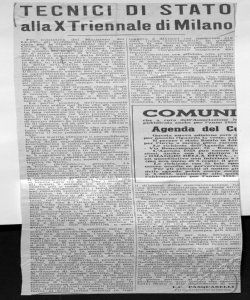 TECNICI DI STATO alla X Triennale di Milano, sta in IL CORRIERE DEI COSTRUTTORI - quotidiano