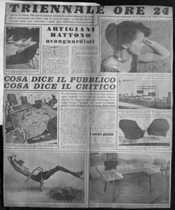 TRIENNALE ORE 24 - Stasera si chiude. Chi non ha ancora visitato la mostra milanese ha tempo fino a mezzanotte per farlo: vale la pena di andare a vederla, anche se vi sono molte cose criticabili e molte altre addirittura incomprensibili, sta in LA NOTTE - quotidiano