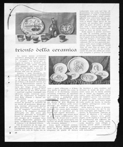 trionfo della ceramica, sta in MARCIA NUZIALE - periodico