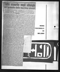 Tutto esaurito negli alberghi per la mostra delle macchine utensili - Si svolgerà nel prossimo settembre ed avrà importanza e risonanza mondiali - Altre manifestazioni in programma per l'autunno, oltre alla Triennale, dal 28 agosto all'8 novembre, sta in CORRIERE DELLA SERA - quotidiano