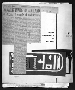 UNA IMPORTANTE RASSEGNA ARTISTICA - SARAGAT INAUGURA A MILANO la decima Triennale di architettura, sta in GAZZETTA DI MANTOVA - quotidiano