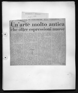 UNA MOSTRA DI CERAMICHE ALLA 