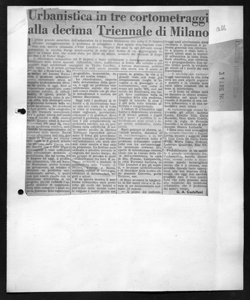 Urbanistica in tre cortometraggi alla decima Triennale di Milano, sta in L'INDUSTRIA LOMBARDA - quotidiano