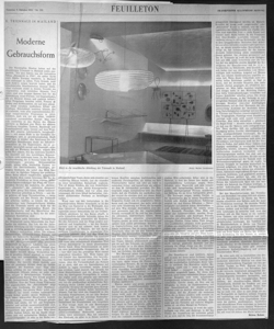 X. TRIENNALE IN MAILAND - Moderne Gebrauchsform, sta in FRANKFURTER ALLGEMEINE - quotidiano