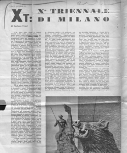XT: Xa TRIENNALE DI MILANO, sta in THE PAMPHLET - periodico