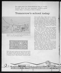 Tomorrow's school, sta in ARCHITECTURAL FORUM - periodico