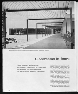 Classrooms in fours for economy, sta in ARCHITECTURAL FORUM - periodico