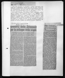 Concorsi della Triennale per lo sviluppo della scuola - Intendono portare un contributo sostanziale alla soluzione dei problemi tec, sta in SOLE - quotidiano