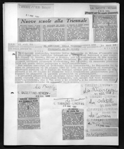 IL CONCORSO DELLA TRIENNALE PROROGATO AL 30 GIUGNO, sta in S.I.B. (SERVIZIO INFORMAZIONI BREVI) - agenzia stampa