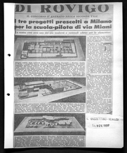 IL CONCORSO È ENTRATO NELLA SECONDA FASE - I tre progetti prescelti a Milano per la scuola-pilota di via Miani - La nostra città avrà uno dei più moderni e razionali edifici per le elementari, sta in IL GAZZETTINO - quotidiano
