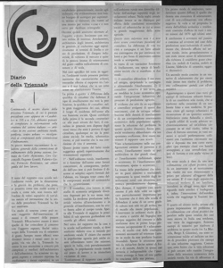 Diario della Triennale, sta in CASABELLA - periodico